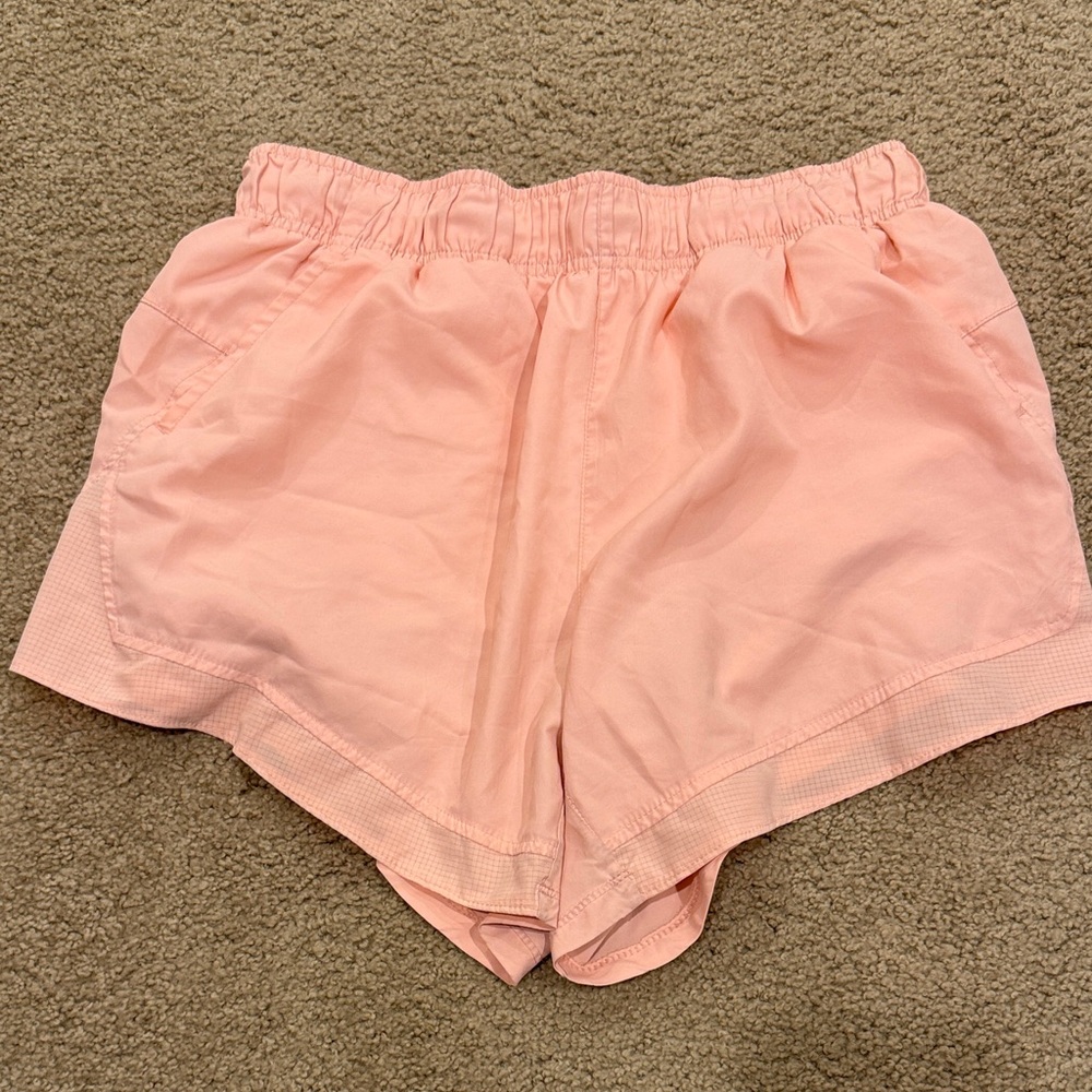 Athletic Works Light Pink Elastic-Waist Athletic Shorts